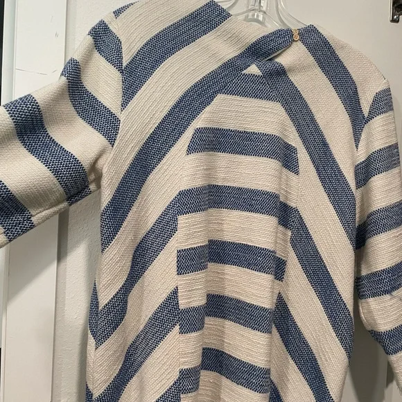 Zara basic collection Navy and Cream Striped Sweater - Picture 6 of 10